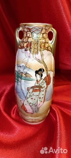 Ваза коллекционная, Satsuma эпохи Мейдзи нач.XX в