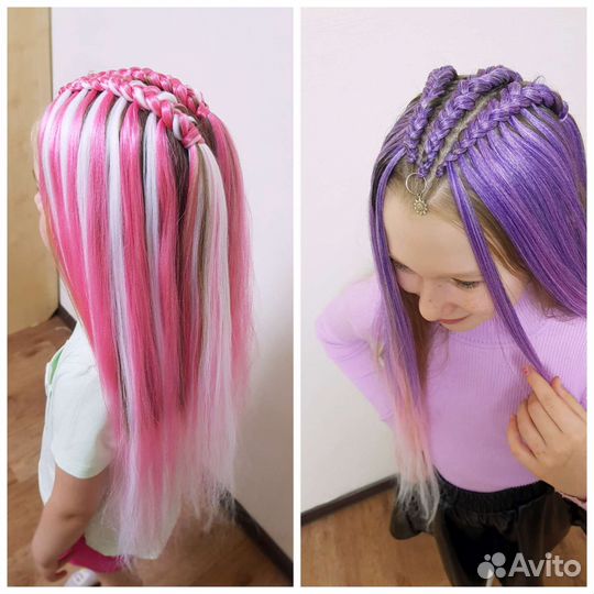 Афрокосы, брейды, афрорезинки