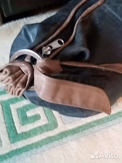 Сумка мешок натуральная кожа италия