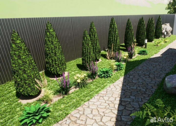 Благоустройство газон, озеленение, автополив