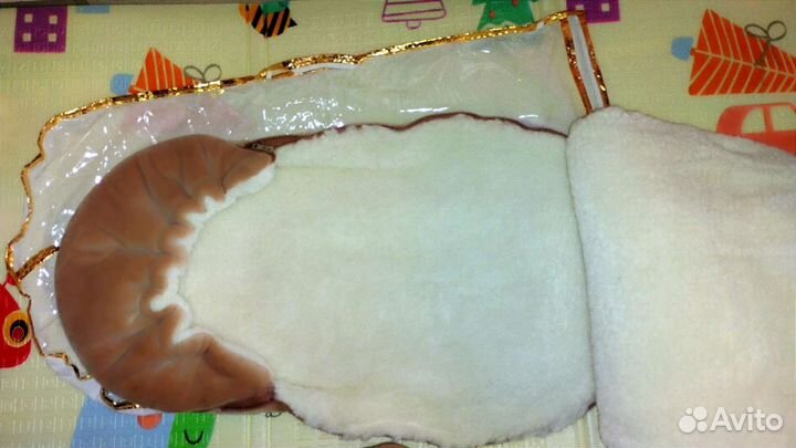 Конверт зимний на овчине для новорождённых