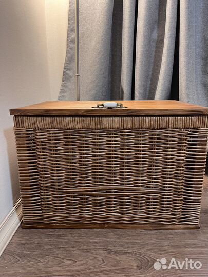 Плетеный сундук на заказ