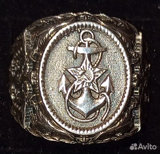 Печатка Якорь вмф СССР. 18гр. 21р-р. Серебро 925