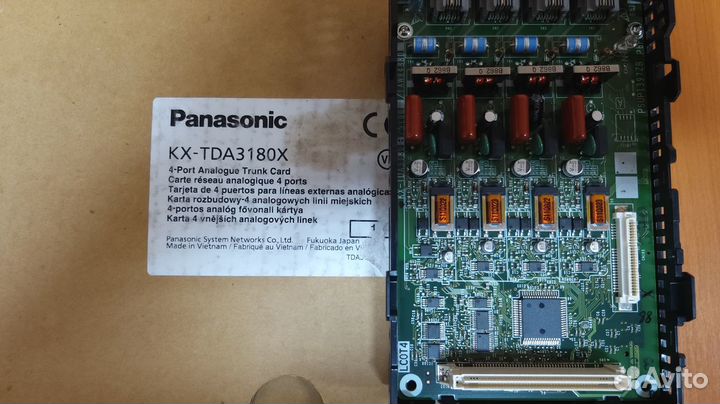 Panasonic KX-TDA3180X Плата 4 (аналоговых) внешних