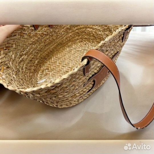 Соломенная сумка celine