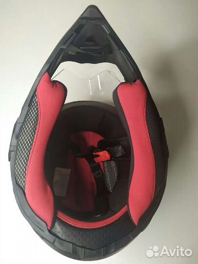 Шлем мотоцикл с прозрачным визором новый