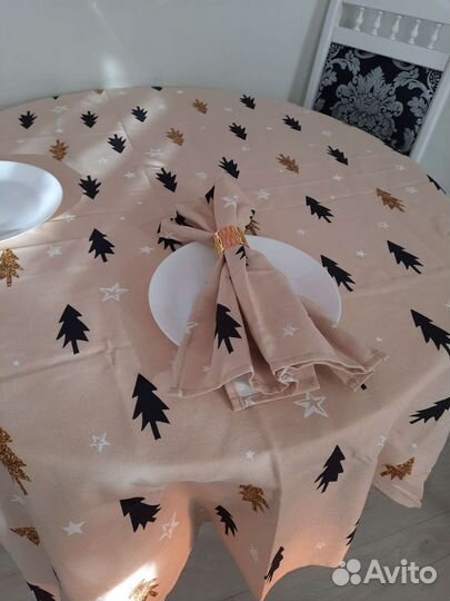 Скатерть, салфетки, кольца