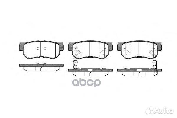 Колодки тормозные дисковые /комплект 4 шт