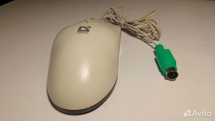 Мышь PS/2, лазерная, тонкий шнур