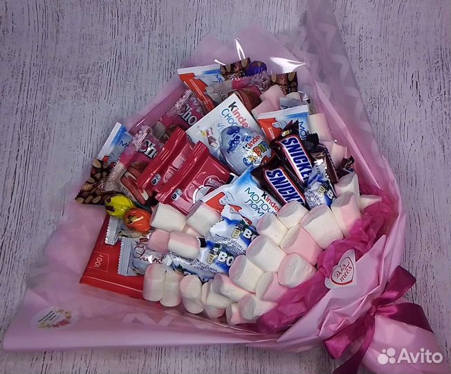 Сладкий подарок. Букет Киндер на день рождения