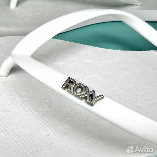 Сланцы Roxy 38-39 вьетнамки белые шлепанцы