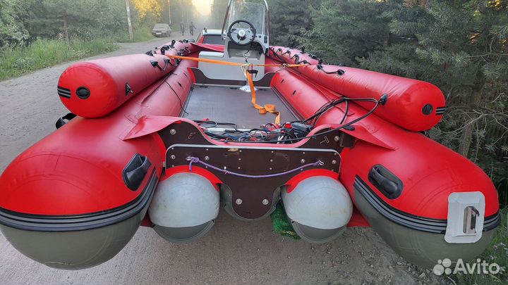 Лодка пвх Фрегат 550 FM Jet (фм Джет) Красный