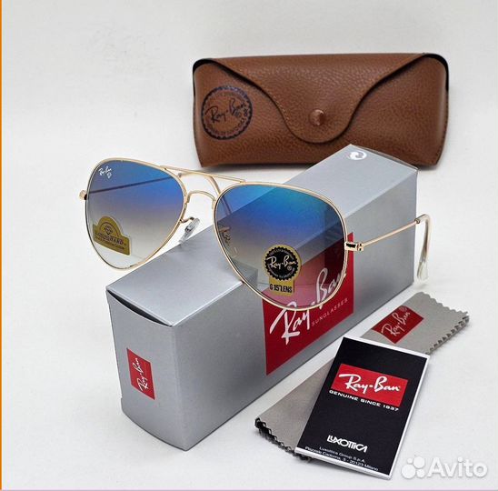 Очки Ray Ban aviator мужские классика