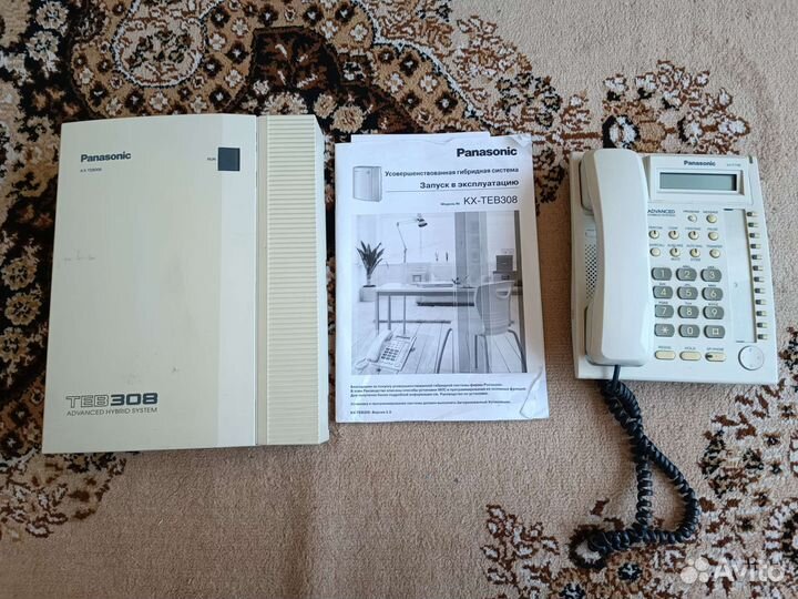 Мини атс panasonic teb 308 и системный телeфон