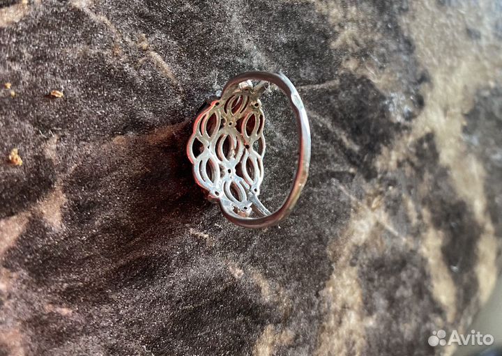 Серьги натуральный гранат