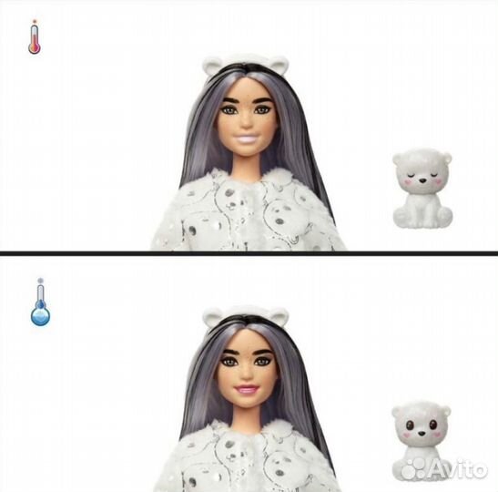Кукла Барби милашка проявляшка Полярный мишка
