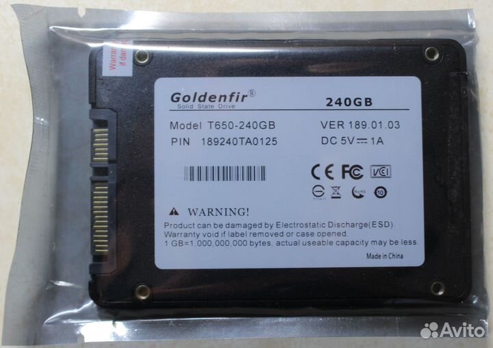 SSD Goldenfir SATA 2.5 128Gb