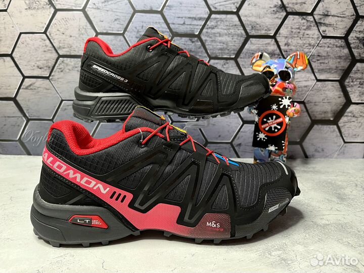 Кроссовки salomon speedcross 3 красный