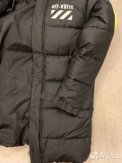 Новая зимняя куртка off white 50р