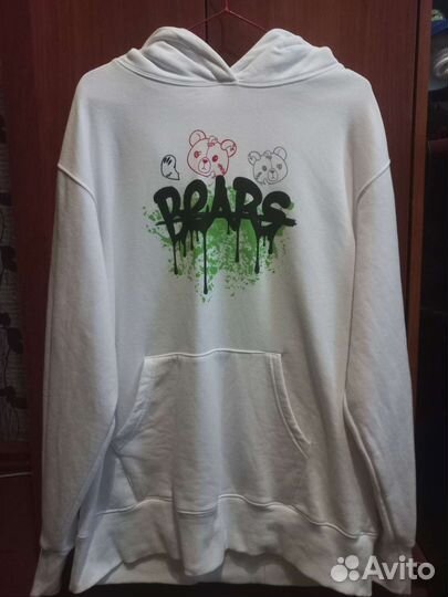 Худи Белое с Принтом