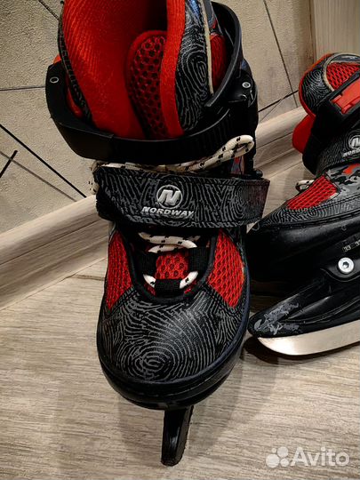 Коньки детские раздвижные 30-33