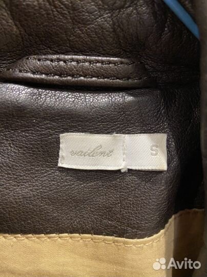 Мужская кожаная куртка vailent размер s