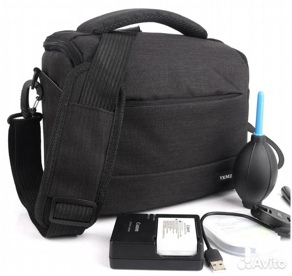 Фотосумки 26x19x13см Серые/Черные