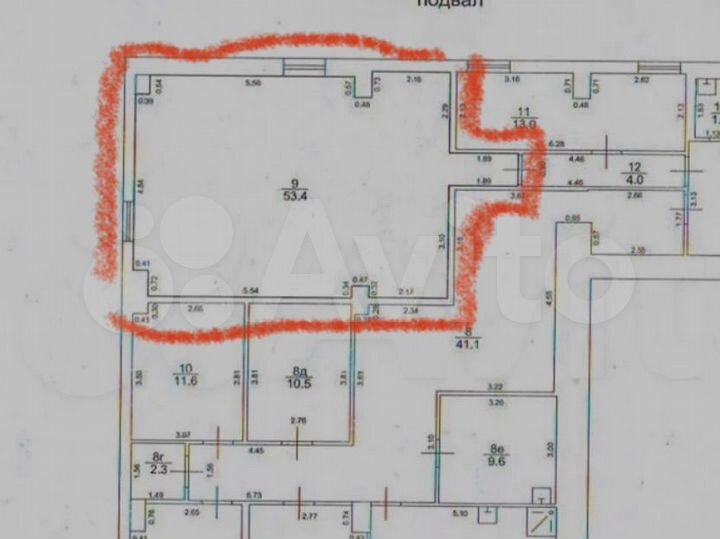 Свободного назначения, 53.5 м²