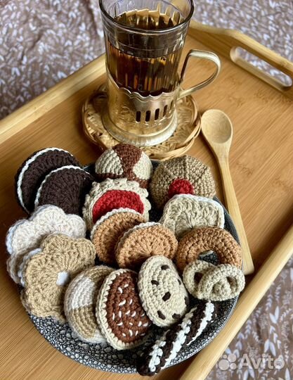 Вязаное печенье/сладости/вязаные игрушки