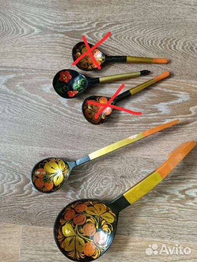 Деревянные ложки, половник новые