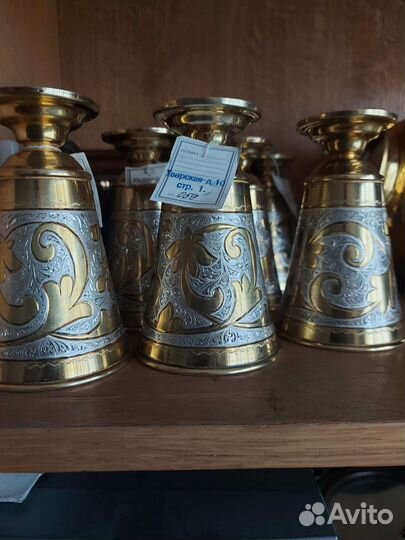 Серебряный кувшин с позолотой 2300грамм