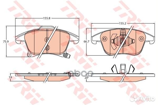 Колодки тормозные ford mondeo 15/S-MAX 15- пер