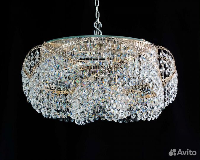 Хрустальная потолочная люстра 
