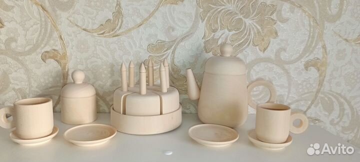 Детская деревянная посудка