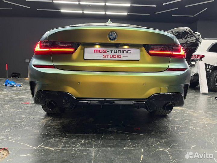 Диффузор стиль M-Performance Competition BMW 3 G20