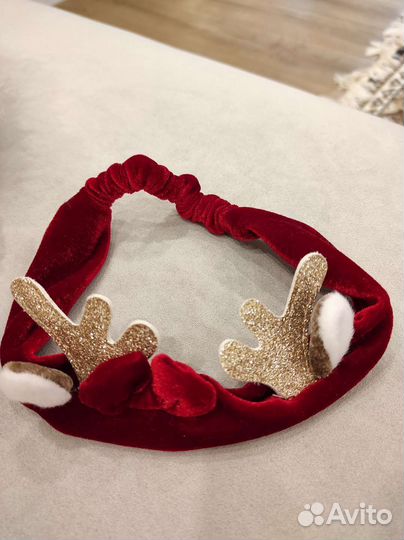 Повязка на голову новогодняя