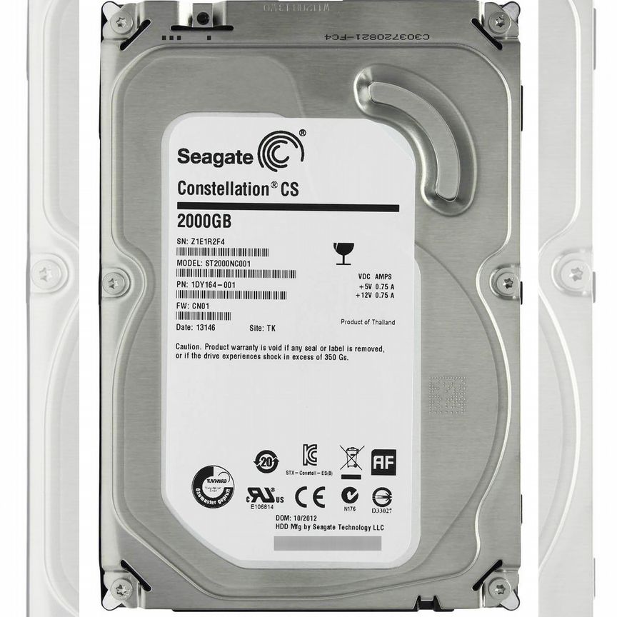 [ST2000NC001] Жесткий Диск Seagate 2tb Sata3 3,5 St2000nc001