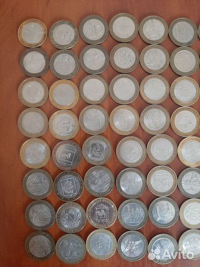 10 рублей биметалл города регионы министерства