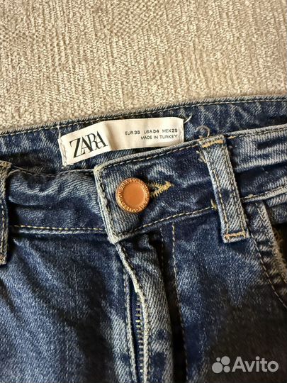 Джинсы женские Zara 36 размер М прямые