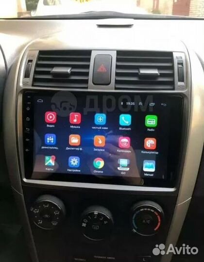Автомагнитола Android Toyota Corolla E150 07-13