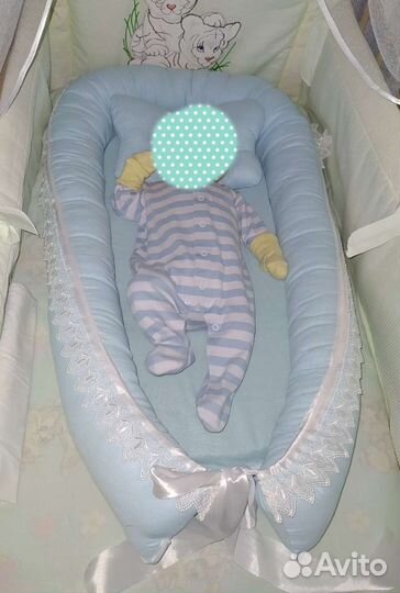 Кокон-гнёздышко с подушечкой для новорожденного