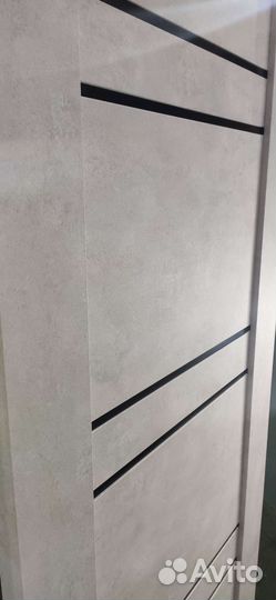 Дверь межкомнатная, цвет светлый бетон