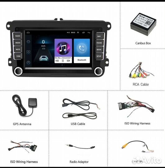 Магнитола 2 din android 7 дюймов 2/32