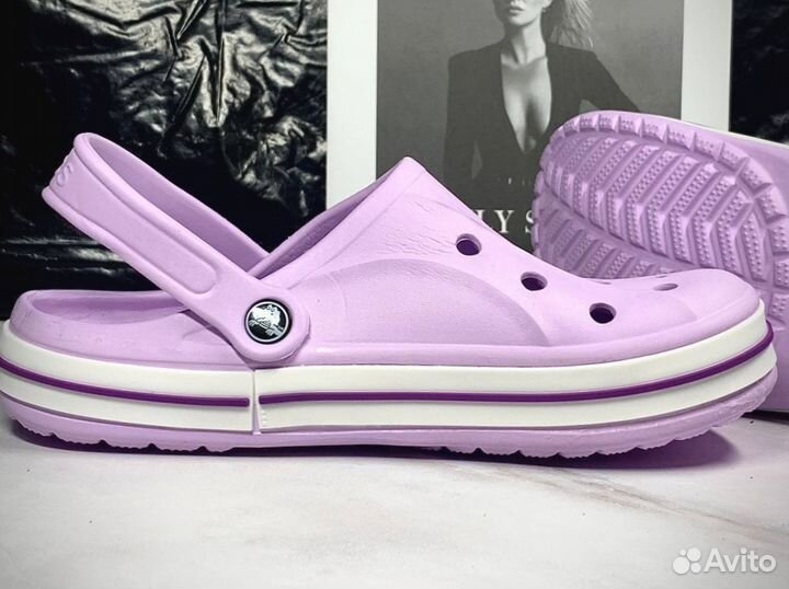 Crocs сабо женские фиолетовые