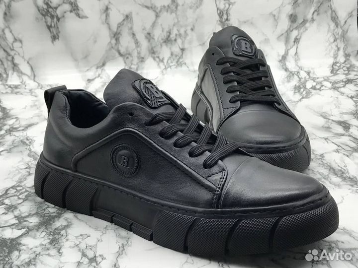 Кроссовки мужские из натуральной кожи