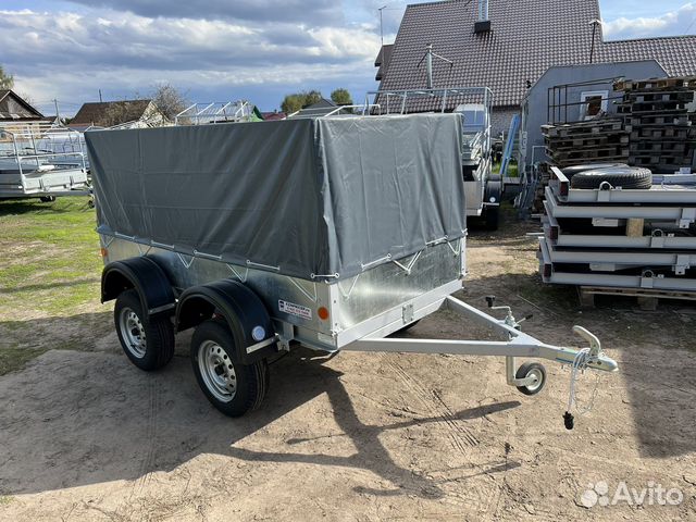 Прицеп 2х осный усиленный 2.5х1.3 тент 1000мм