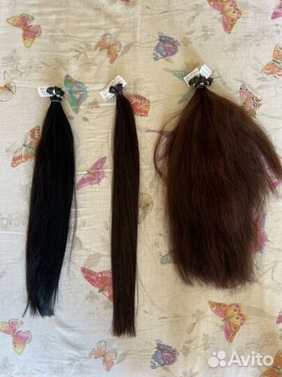 Волосы для наращивания на капсулах