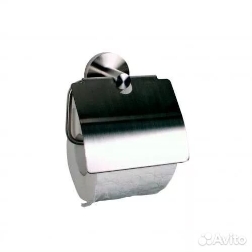 Держатель для туалетной бумаги с крышкой сталь