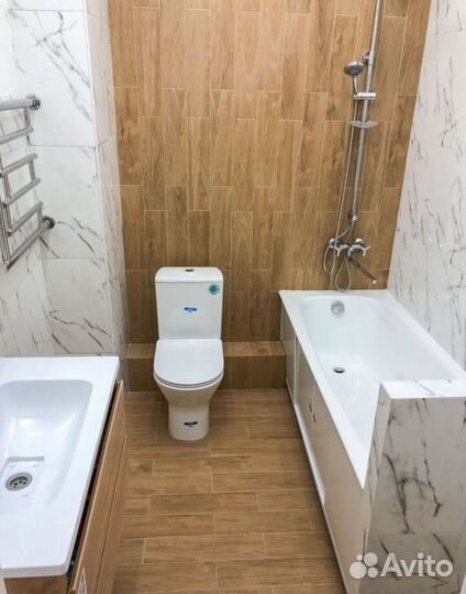 Ремонт ванной комнаты под ключ Ремонт санузла