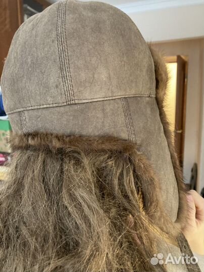 Шапка норковая женская бу мягкая